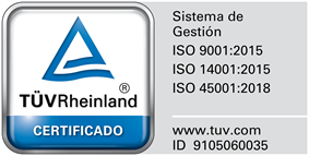 Logotipo TÜV Rheinland ISO 9001